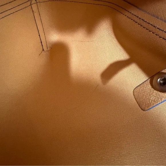 Elaine Turner Royal Blue Leather Tote with Removable Pouch - Picture 11 of 16